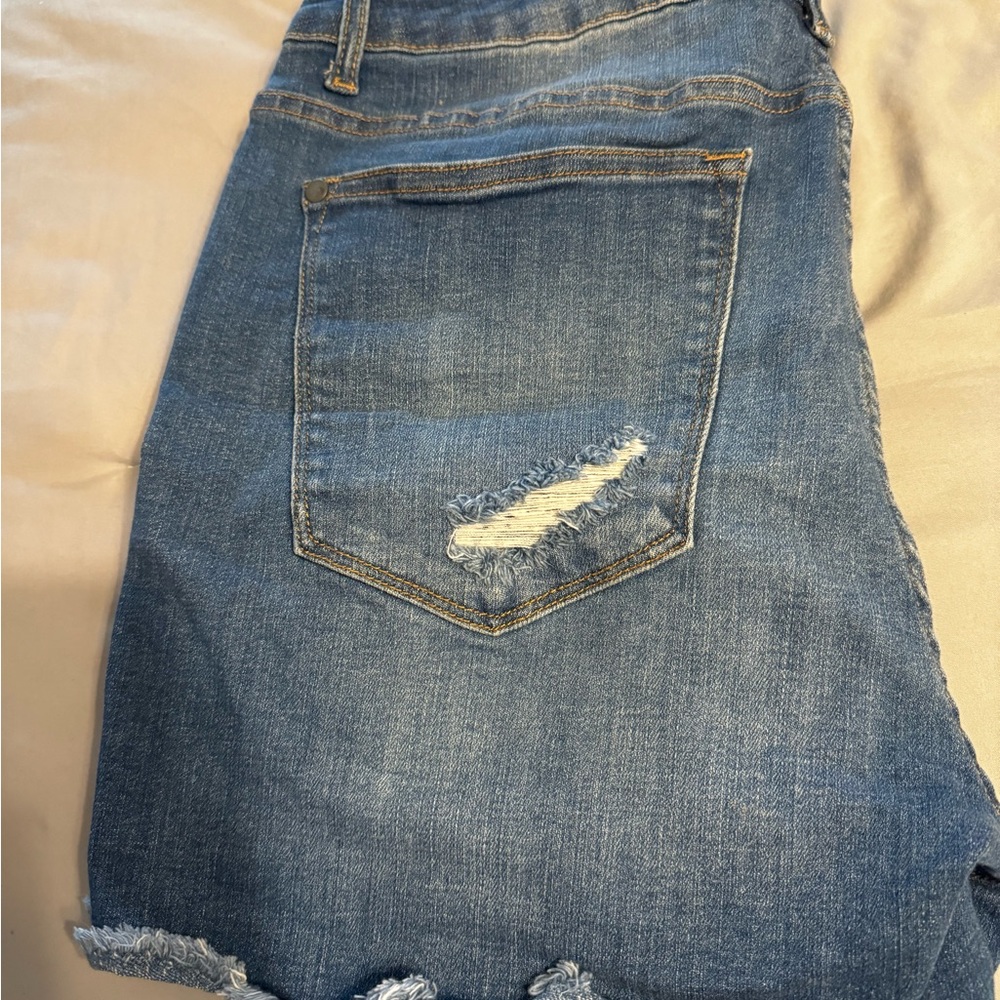 Distressed Judy Blue Denim Shorts